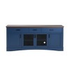 67" Modern TV Stand with Glass Doors,Storage Drawers & Adjustable Shelves,Media Console for Living Room-Baofuwish - 3 of 4