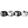 Teak Tuning Apex Urethane Fingerboard Wheels - Slim Bowl Shape - Grey & White Swirl - 3 of 4