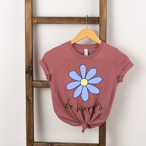 The Juniper Shop Be Happy Flower Toddler Short Sleeve Tee - 1 of 2
