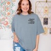 Simply Sage Market Women's Embroidered Better Days Short Sleeve Garment Dyed Tee - 2 of 3
