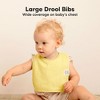 KeaBabies 8-Pack Organic Baby Bibs for Boy, Girl, Drool Bibs, Baby Bib for Girls, Boys,  Newborn Teething Bibs - 3 of 4