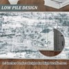 Washable Rug Area Rugs for Living Room: Modern Abstract Neutral Soft Large Rug for Bedroom Dining Room Under Kitchen Table Home Office Decor - 4 of 4