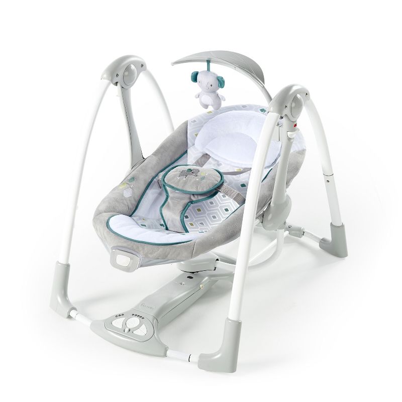 Ingenuity ConvertMe 2-in-1 Compact Portable Baby Swing 2 Infant Seat - Nash, 1 of 17