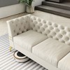 CAVINAS Couches for Living Room 82" Sofa Velvet Upholstered 3-Seat Couch Soft Sponges Chesterfield Sofa with Gold Legs - 4 of 4