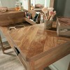 Cannery Bridge Vanity Table - Sauder: Bedroom Dressing Table with Herringbone Pattern, Sindoori Mango Finish - 3 of 3