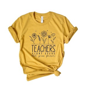 Simply Sage Market Women's Teachers Plant Seeds That Grow Forever Short Sleeve Graphic Tee - 1 of 3