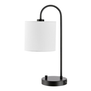 Lybrin 19.25" Tbl Lamp W/ Usb - Black - Safavieh. - 1 of 4