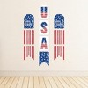 Big Dot of Happiness Stars & Stripes - Hanging Vertical Paper Door Banners - Memorial Day, 4th of July & Labor Day Wall Decor Kit - Indoor Door Decor - 3 of 4