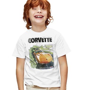Boys' Short Sleeve Chevy Corvette Poster Vintage T-Shirt - 1 of 4