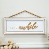VIP Wood 19.5 in. White Stay Awhile Hanging Sign - 2 of 4