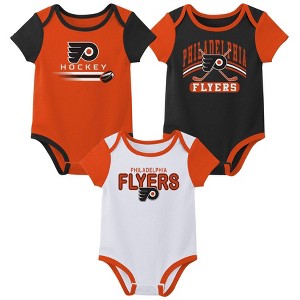 NHL Philadelphia Flyers Boys' 3pk Bodysuit - 1 of 4