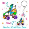 GirlZone Shrink Me Craft Kit, Create Shrink Art and Make Your Own Keychain Charms and Fridge Magnets with Shrinky Sheets - 4 of 4