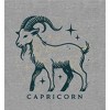 Capricorn Zodiac Goat  Adult Crew Neck Short Sleeve Tee - 2 of 3