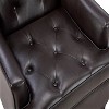 26.7'' Leather Armchair with Rivet Decoration Single Sofa Accent Chair for Living Room-Brown - 2 of 4