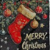 Signare USA Christmas Stocking Merry Christmas Flat Bag - 2 of 3