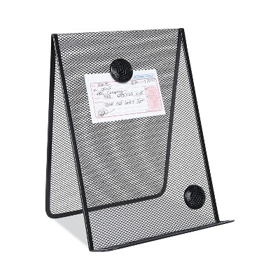 Black Metal Mesh Free Standing Document Holder