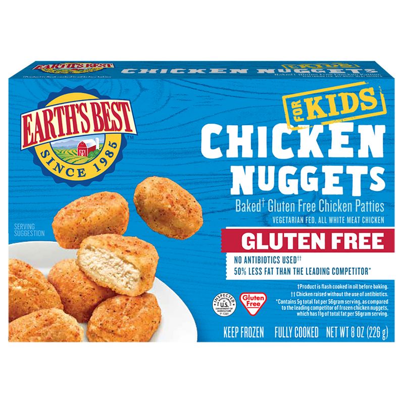 Earths Best Gluten Free Frozen Chicken Nuggets - 8oz, 1 of 9