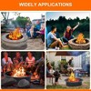 39 Inch Outdoor Inner Fire Pit Ring,Heat-Resistant Above/In-Ground Fire Pit - 3 of 4