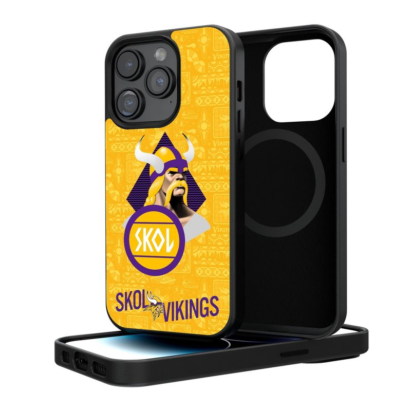 Keyscaper Minnesota Vikings 2024 Illustrated Limited Edition Magnetic Phone Case, 1 of 8