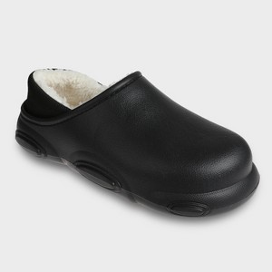 FOAMWALK Men's Soft and Comfortable EVA Clog with Faux Fur Lining and Fabric Heel - Furry Clogs for Men - 1 of 4
