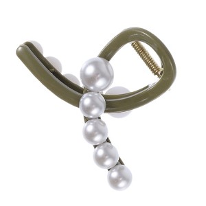 Unique Bargains Women's Classic Faux Pearl Hairpin 3.23"x2.13"x1.77" 1 Pc - 1 of 3