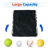 GSE 19"x15" Mesh Drawstring Backpack Bag for Sports Gym Gear, Backpacking, Camping Gear, Travel - 3 of 4