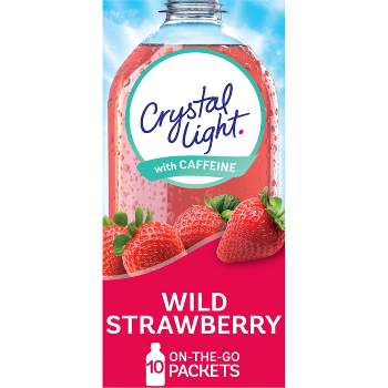 Crystal Light Energy On The Go Wild Strawberry Drink Mix - 10pk/0.11oz Pouches