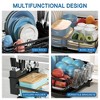 LunaLulinlk Dish Drying Rack Drain Board Set with Utensil Holder, Cup Holder, Kitchen Dishes Storage and Organizers - 3 of 4