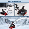 Corded Snow Blower - 20 Inch Push Snow Blower, Electric Snow Blower, 15 Amp Motor, Powerful Snow Clearing Machine, Snow Blower for Driveways - 4 of 4