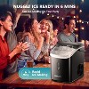 EUHOMY 34 Lbs. Countertop Nugget Ice Maker, Black - 4 of 4