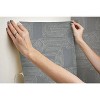 Nikki Chu Zulu Signature Peel and Stick Wallpaper Gray: Removable Vinyl Abstract, 30.8 Sq Ft Coverage, Self-Adhesive - 3 of 4