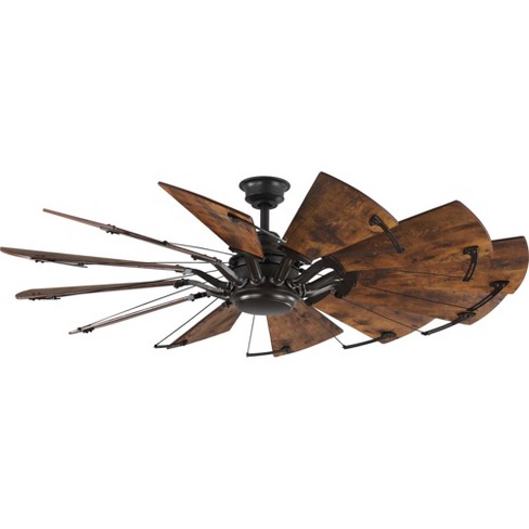 Progress Lighting Springer 60 Springer 60 12 Blade Indoor Dc Motor Ceiling Fan Remote Control Included