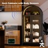 FURNIinspire Utility Storage Cabinets Living Room Decorative Display Cabinet, Showcase, Kitchen Pantry Cupboard With Shelf, Black, 18.1"*36"*74.8" - 4 of 4