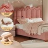 Bed Frame with Headboard, Boucle Bed Frame, Soft Upholstered Platform Cloud Bedframe - 4 of 4