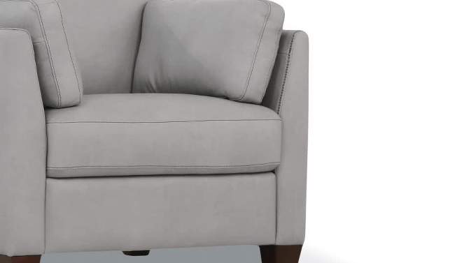 36&#34; Matias Chair Dusty White Leather - Acme Furniture, 2 of 5, play video
