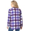 Woman Within Plus Size Classic Flannel Shirt - 3 of 4