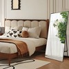 Full Length Mirror, Oversized Full-Body Hanging or Leaning Rectangle Mirror, Aluminum Alloy Thin Frame Floor Mirror for Bedroom, Living/Dressing Room - 3 of 4
