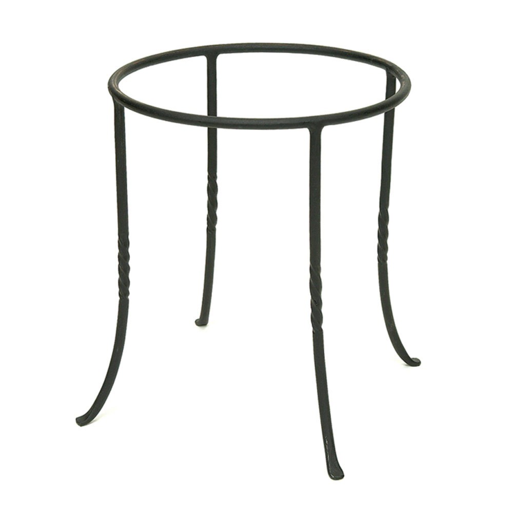 Photos - Plant Stand Indoor/Outdoor Patio Iron Ring  Black Powder Coat Finish - Achl