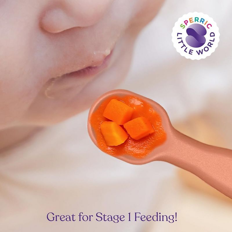 Silicone Baby Spoons First Stage Baby Feeding Spoons Stage 1 and Stage 2-4pcs, 4 of 6