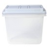 Hefty 32qt Slim Clear Plastic Storage Bin with Gray HI-RISE Stackable Lid - image 4 of 4