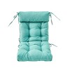 ARTPLAN All Weather Chair Outdoor Cushions of Adirondack Chair with High Back Wicker Tufted Pillow for Outdoor Furniture - 4 of 4