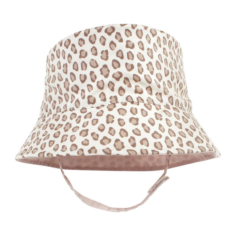 Hudson Baby Infant Girl Sun Protection Hat, Blush Rose Leopard, 5 of 8