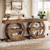 Tribesigns 41.34" Console Table with Storage Shelves, 3-Tier Farmhouse Sofa Table Behind Couch, Entryway Hallway Foyer Tables for Living Room - 2 of 4