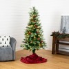 Nearly Natural 6-ft Pre-Lit Fiber Optic Artificial Pinecone and Berries Christmas Tree with 64 Warm White LED Lights - 4 of 4