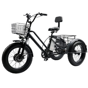 Topteng Electric Trike, 3 Wheel Bicycle with 4.0 Fat Tire - 1 of 4