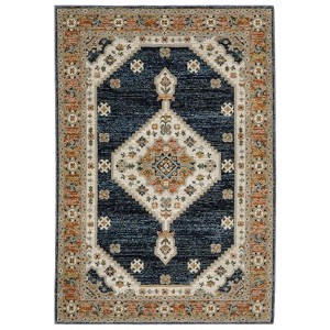 Oriental Weavers Andorra 2281E Blue/ Orange Indoor Area Rug - 5'3" x 7'3" - 1 of 4