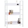 vidaXL 3-Layer Book Shelf White 23.6 in.x10.9 in.x35.6 in. Engineered Wood - 2 of 4