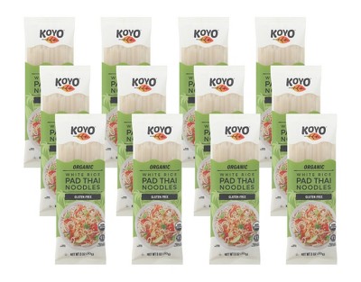 Koyo Organic White Rice Pad Thai Noodles - Case of 12/8 oz