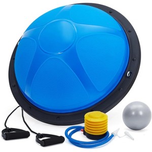 23 Balance Ball, 1600 lbs Half Exercise Ball with Nonslip Base, Inflatable Half Ball Balance Trainer - 1 of 4