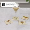 Folkulture Boho Coasters Set of 4 (4") Cute Cocktail Coasters for Farmhouse Style Table | Square Decorative Coaster Gifts for Men or Women - 4 of 4